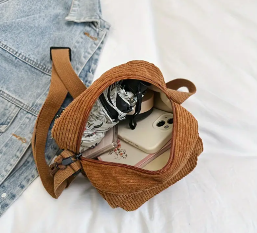 T❸❸💫Funda de cintura de mujer casual de cordeuro - Cuerpo claro, con cremallera, correa ajustable, ideal para actividades al aire libre, camping y uso diario