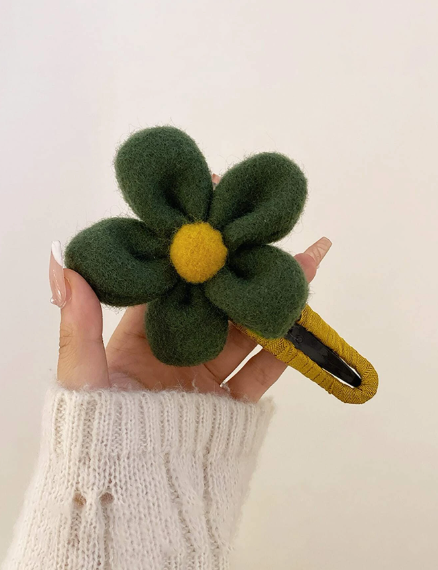 ❷❶🔥Pasador de pelo con decoración de flores, lindo para que las mujeres se decoren a diario