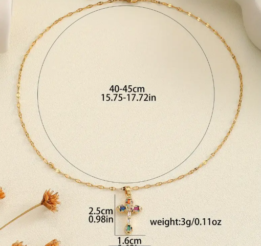 T❹❹🍂1pc Vintage Estilo Francés Collar de Cuello de Acero Inoxidable