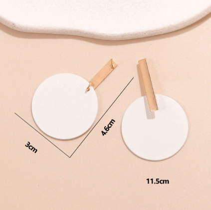 ❸❹🌻 Pendientes largos redondos