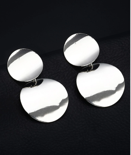 T❹❶💐Pendientes largos redondos