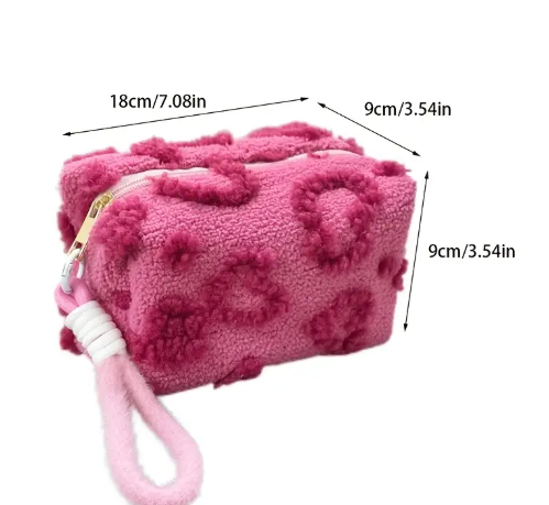 T❸❶🌸Bolsa de Almohada para Llevar en la Mano con Forma de Corazón Dulce y Encantadora, Artículo Esencial de Viaje para Mujeres