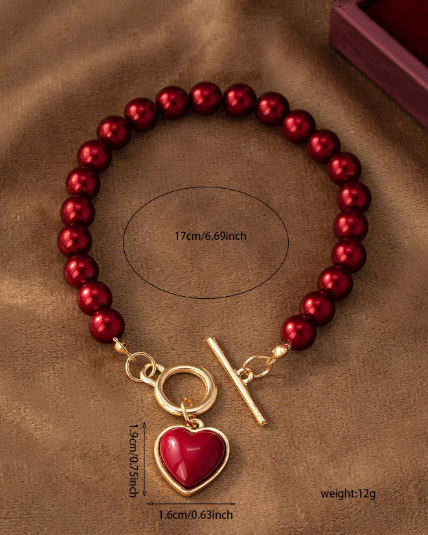 ❸❷🍁Pulsera de perlas falsas personalizada y elegante para uso diario y calle de mujeres, como regalo para San Valentín, mamá, madre, Día de la Madre