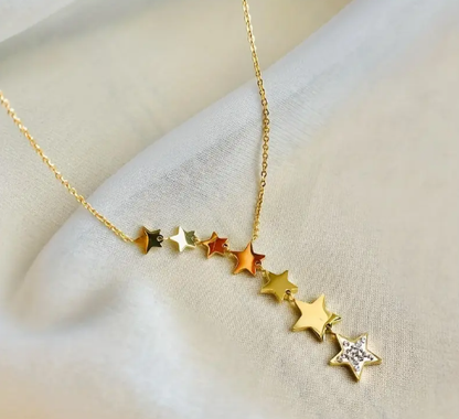 T❹❹🍂pc Collar Vintage Estilo Boho 18K Chapado en Oro Acero Inoxidable
