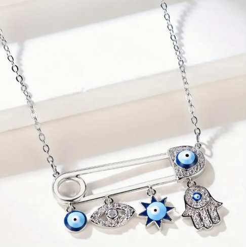 ❺❸💫Collar con colgante de brazalete de cobre con diseño bohemio elegante