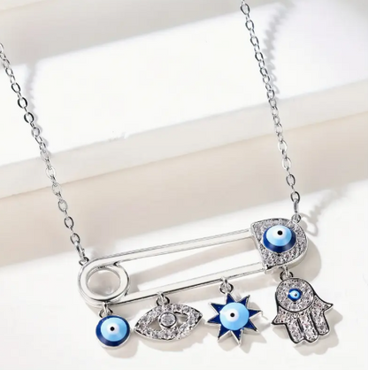 ❺❸💫Collar con colgante de brazalete de cobre con diseño bohemio elegante