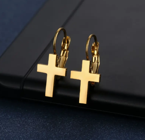 T❹❺🦋1 Par de Colgantes de Acero Inoxidable para Mujeres