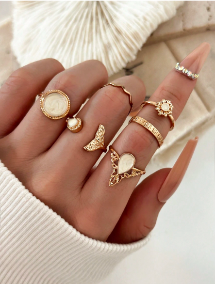 ❻🍓 6 piezas Anillos