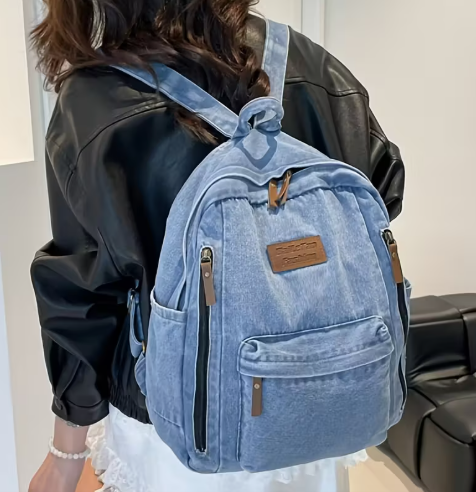 T❺❹🍂Este versátil mochila vintage es amplio
