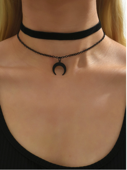 ❶❸🍁Collar a capas con diseño de luna