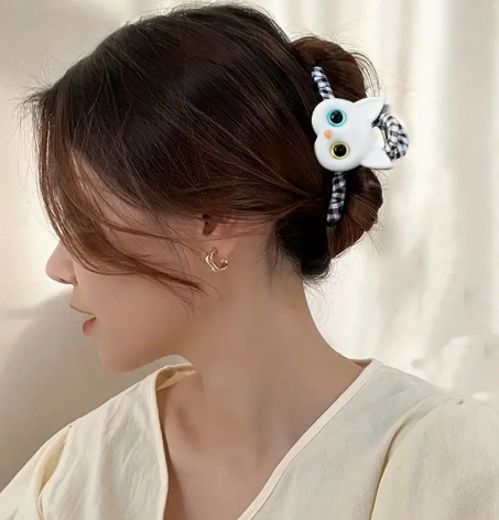 T❸❸💫Nuevo Gato Lindo Garra de Pelo Clip de Tiburón para Mujeres