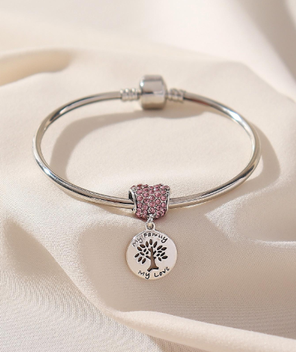 ❷❽💐Brazalete árbol de vida detalle con diseño de redondo