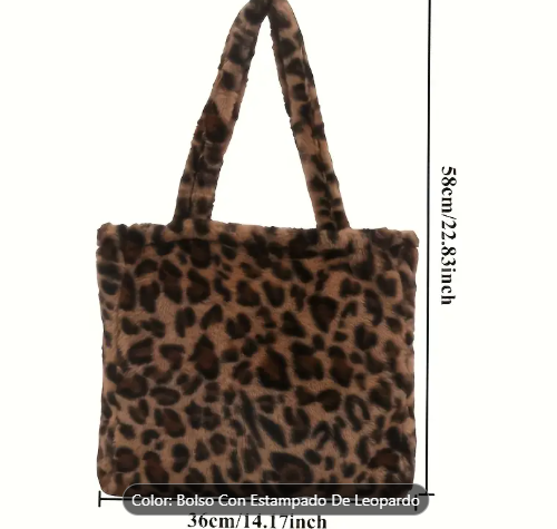 T❸❽💖New Large Capacity Leopard Print Tote Bag