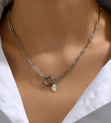 ❸❹🌻 Collar con diseño de redondo