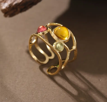 T❹❹🍂1 pieza de anillo bohemio CRING COCO para mujer