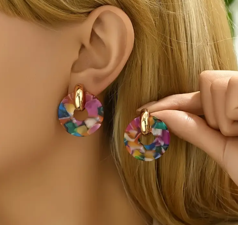 T❹❹🍂Aretes de Aro Estilo Bohemio Vintage Chic