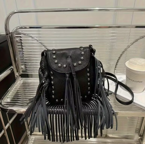 T❺⓿💥💥Bolso cruzado de gran capacidad para mujer con estilo punk vintage