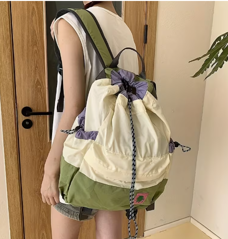 T❺❺🍄Mochila de nylon para senderismo al aire libre, mochila de deportes casual