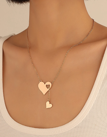 ❶❶🍎Collar con accesorio de corazón🍎