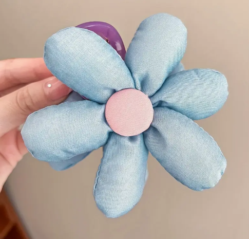 T❸❸💫1pc Peine de Cabello Elegante de Flores de Tela Vintage para Mujeres