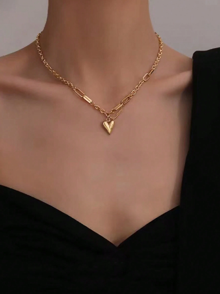 🍇Collar De Acero De Titanio Dorado Para Mujer