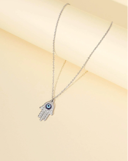 ❷❻🦋1 Collar De Acero Inoxidable Con Ojo Del Diablo Para Mujeres