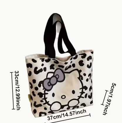 💥T❺⓿💥Bolso tote de Hello Kitty de Sanrio, lindo y multifuncional con gran capacidad