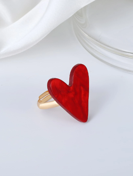 ❶❻💥Anillo con adorno de corazón