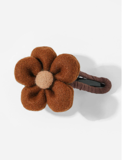 ❶❺🍄1 Pieza Clip De Pelo Con Diseño De Flor Para Mujeres, Accesorio De Moda Para El Cabello Lindo Y Decorativo