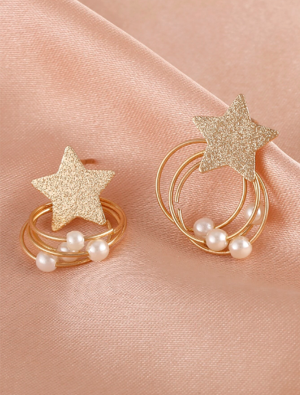 🍇 Aretes Colgantes Decorativos En Forma De Estrella