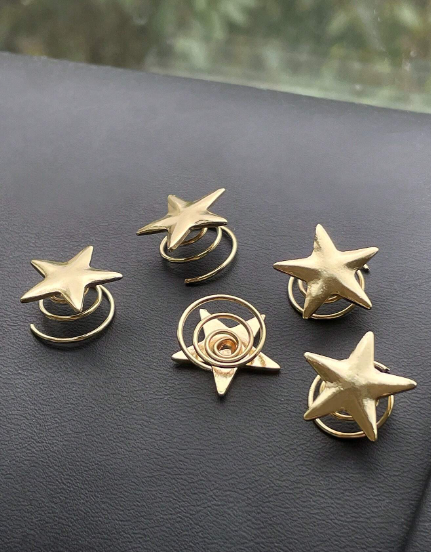 ❶❹⭐5 Piezas/set Accesorios Para El Cabello Con Decoración De Estrellas, Lindo