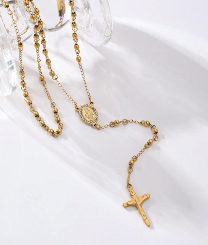 🌻❹❽1 pieza Collar de acero inoxidable de 4mm