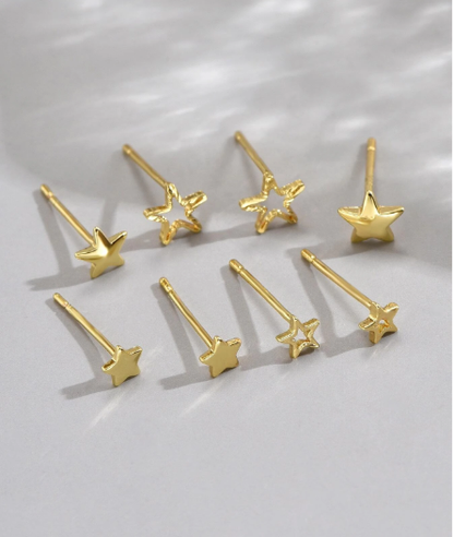 ❷⓿☀️8 piezas/set Pendientes con diseño de estrella