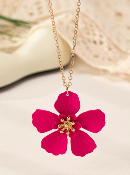 ❶❺🍄 Collar flor para dama