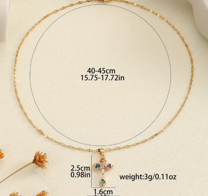 T❹❹🍂1pc Vintage Estilo Francés Collar de Cuello de Acero Inoxidable