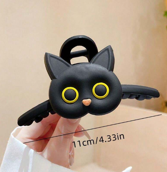 🍄 ❶❺Pinza de cabello decorativa de gato para uso diario en peinados lindos y casuales para niñas