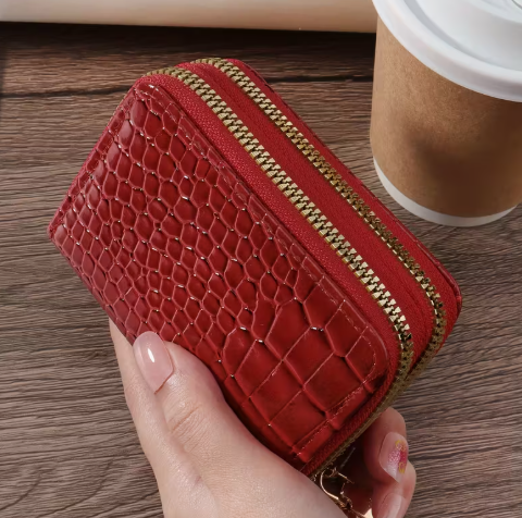 T❺❺🍂Billetera de Crédito de Gran Capacidad de Lujo