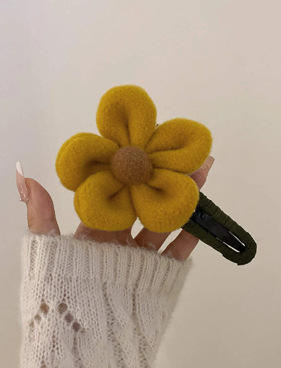 ❶❺🍄Pasador para el cabello con decoración de flor, regalo perfecto y lindo para amigos para uso diario "Pinza de flor"