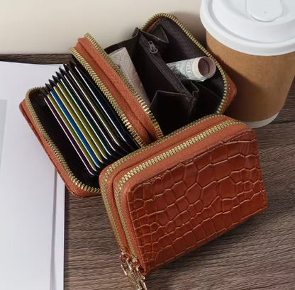 T❺❺🍂Billetera de Crédito de Gran Capacidad de Lujo