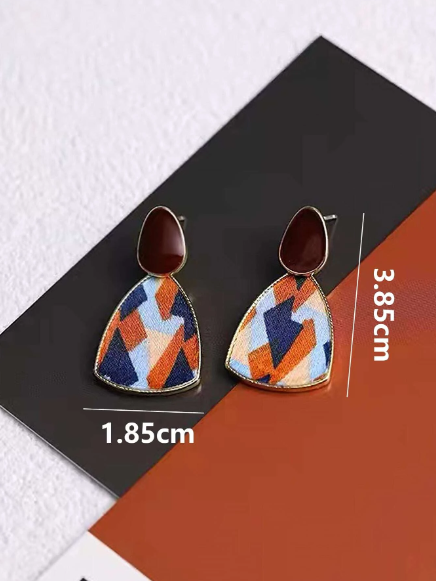 ❽❣️1 par Pendientes largos de colores