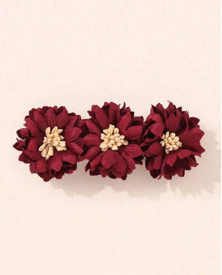 ❶❻💥1 pieza Clip francés con decoración de flores para mujer para decoración diaria estilo bohemio