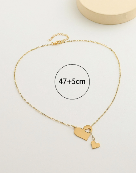 ❶❶🍎Collar con accesorio de corazón🍎