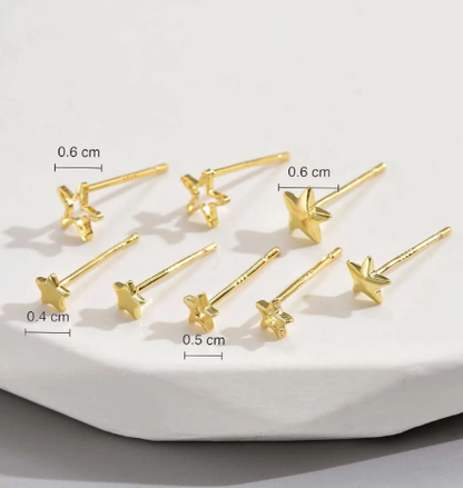 ❷⓿☀️8 piezas/set Pendientes con diseño de estrella