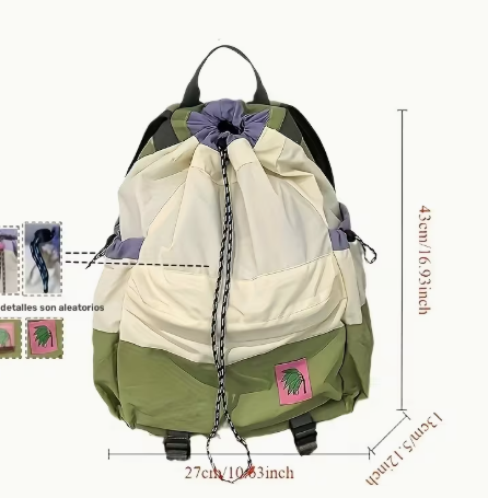 T❺❺🍄Mochila de nylon para senderismo al aire libre, mochila de deportes casual