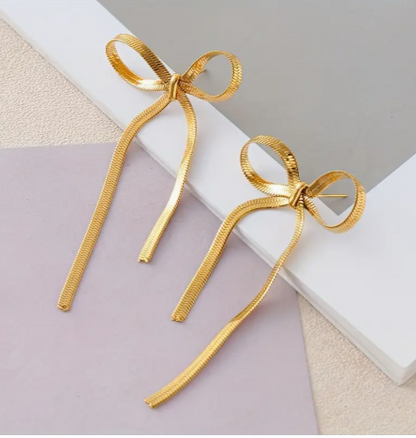 T❺❶🌻Par de pendientes de acero inoxidable, ligeros y duraderos, con diseño elegante