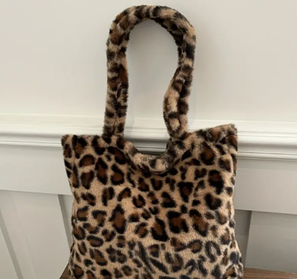 T❸❽💖New Large Capacity Leopard Print Tote Bag