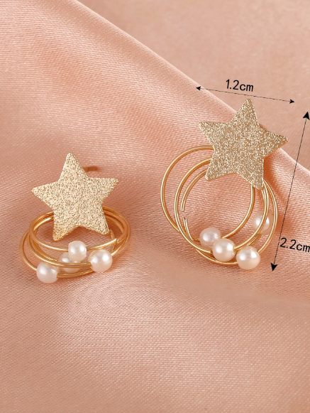 🍇 Aretes Colgantes Decorativos En Forma De Estrella