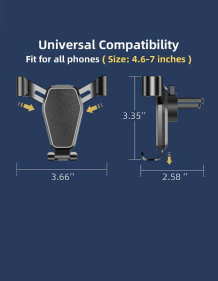 ❾☘️Soporte para teléfono unicolor de salida de aire del coche