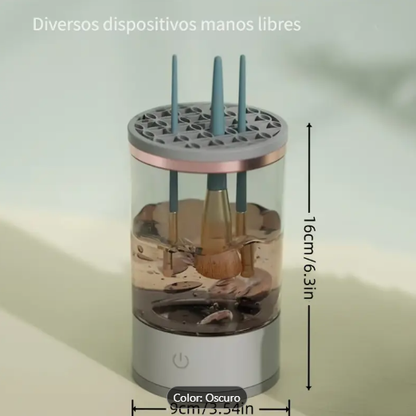 𝗧❸☘️ Limpiador de Brochas de Maquillaje Eléctrico Fácil de Limpiar - Tecnología Rotativa